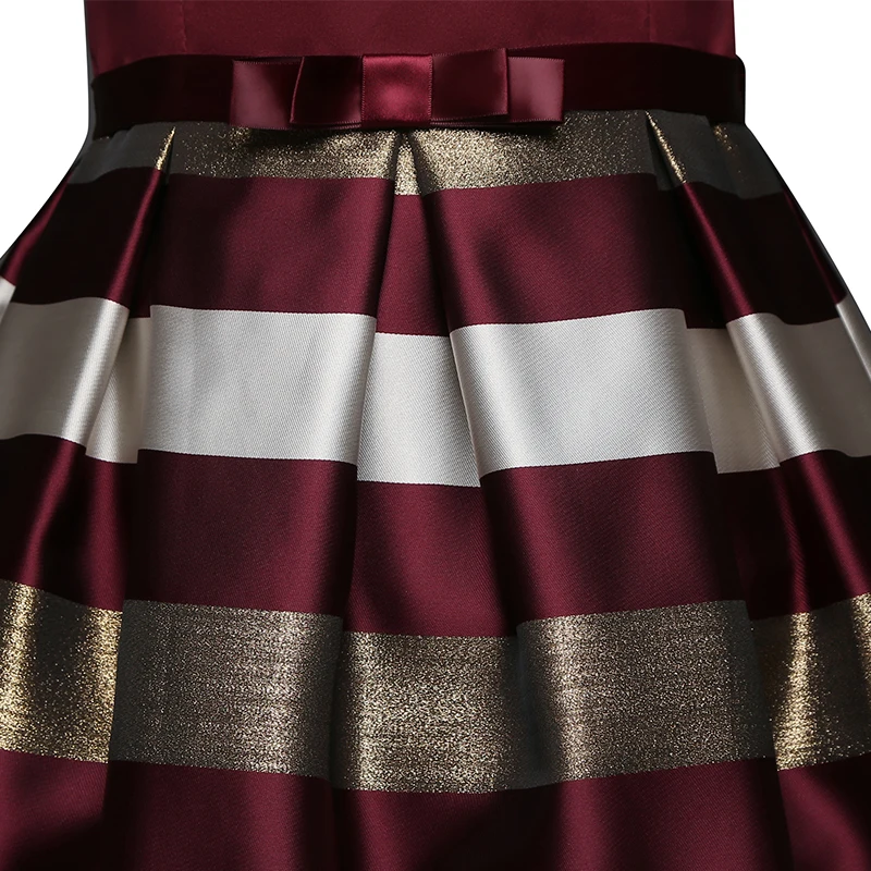 Одежда для девочек на Хэллоуин в красную полоску Детские праздничные Бальные