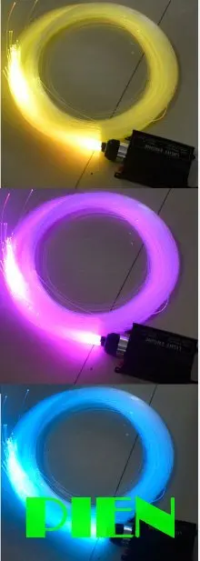 16 Вт led волоконно-оптический свет 2 м 0,75 мм DIY kit fibra оптика конец светящийся осветитель+ Rf пульт дистанционного управления+ двигатель 110 В 220 В