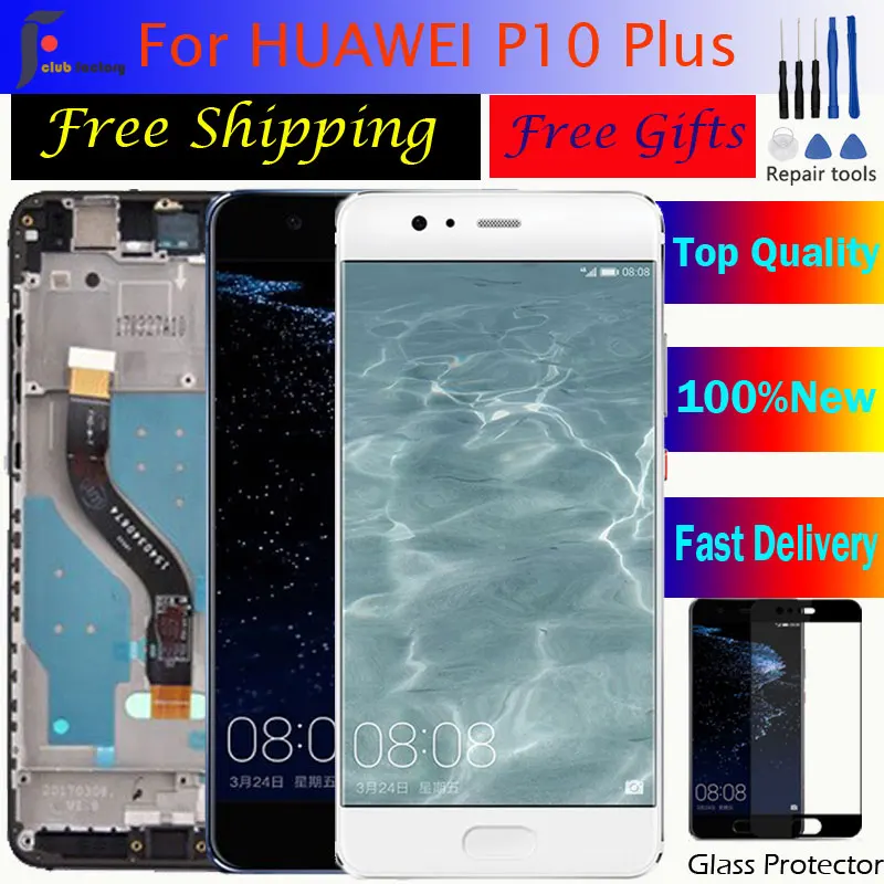 

Запасные части для замены цифрового преобразователя для HUAWEI P10 Plus 5,5 ''2560x1440 ЖК-дисплей с сенсорным экраном