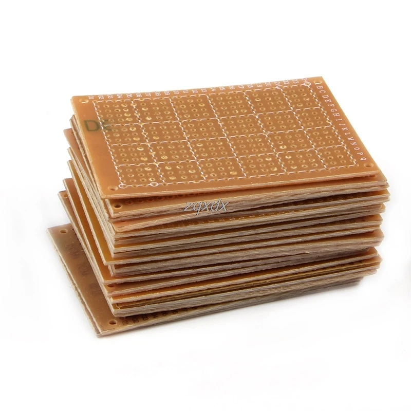 20 шт. 5*7 см Односторонний прототип печатной платы Veroboard Stripboard DIY PCB горячая