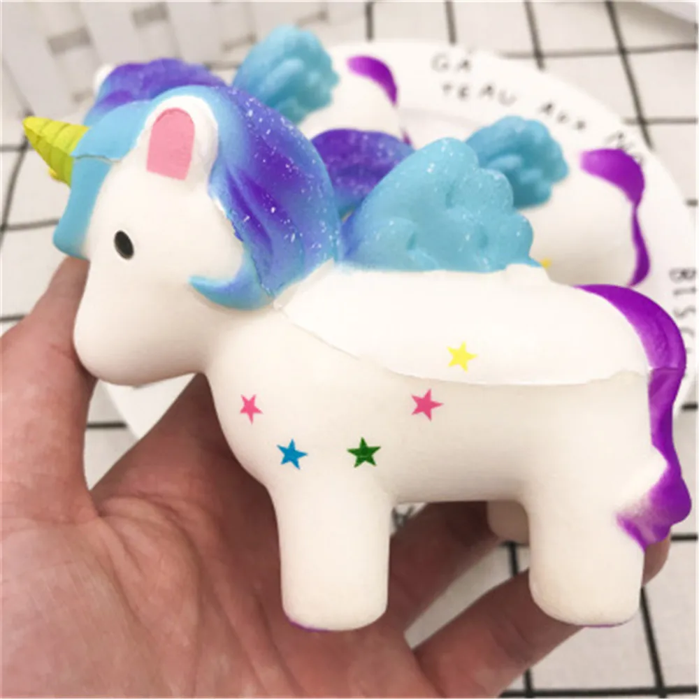 12 см огромные сжимаемые радужные единороги очень медленно восстанавливающие