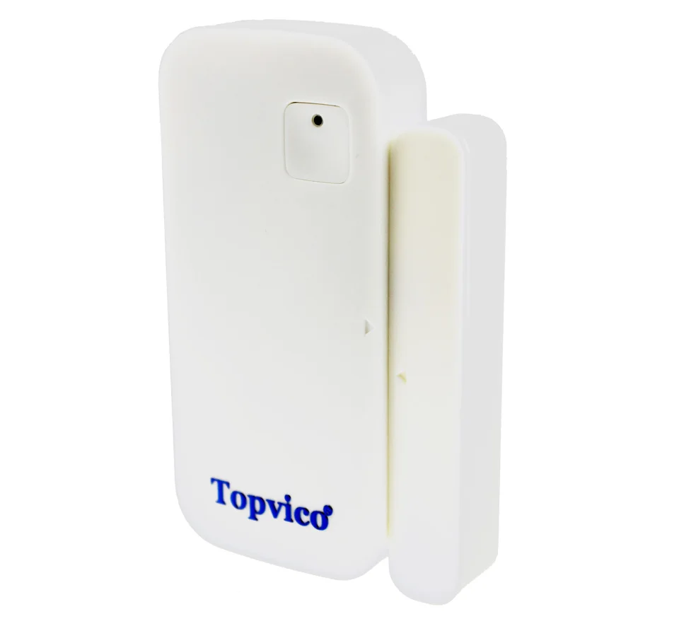Topvico WiFi датчик для двери приложение управление 110дб дверной охранной сигнализации магнитный переключатель беспроводной, оконный, дверной датчик открытия s Домашняя безопасность