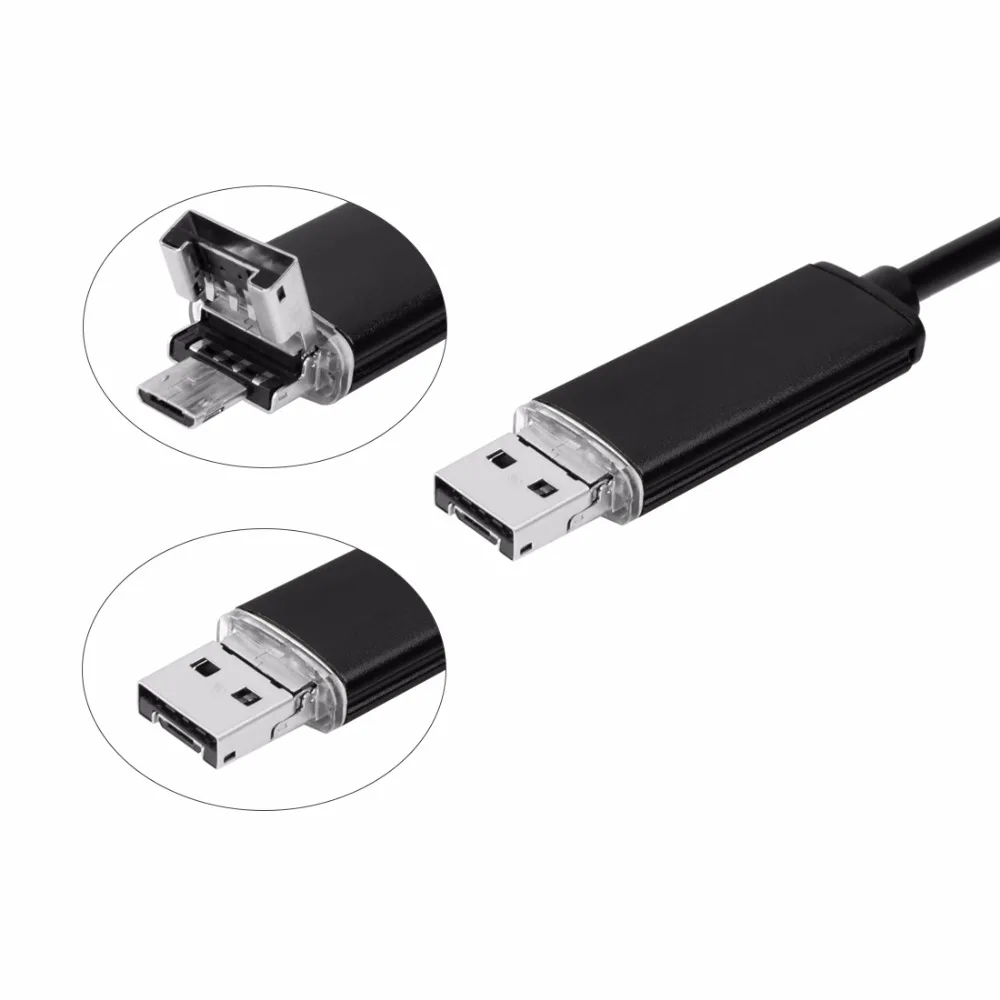 2IN1 HD Inspection Mini Endoscope Camera AN97 1M USB Cable for Android Searching Thing in Narrow Space Microscopy | Электроника