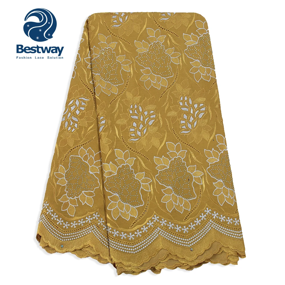 Африканская швейцарская вуаль Bestway кружевная ткань 2019 вышитые нигерийские