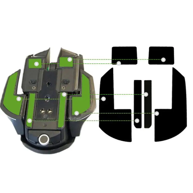 2 комплекта 0 6 мм Замена коньки для мыши наклейки Коврик Razer Ouroboros Лидер