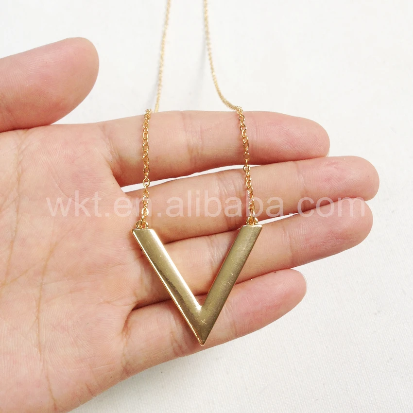 Женское ожерелье с V образной подвеской модное Ювелирное Украшение в подарок