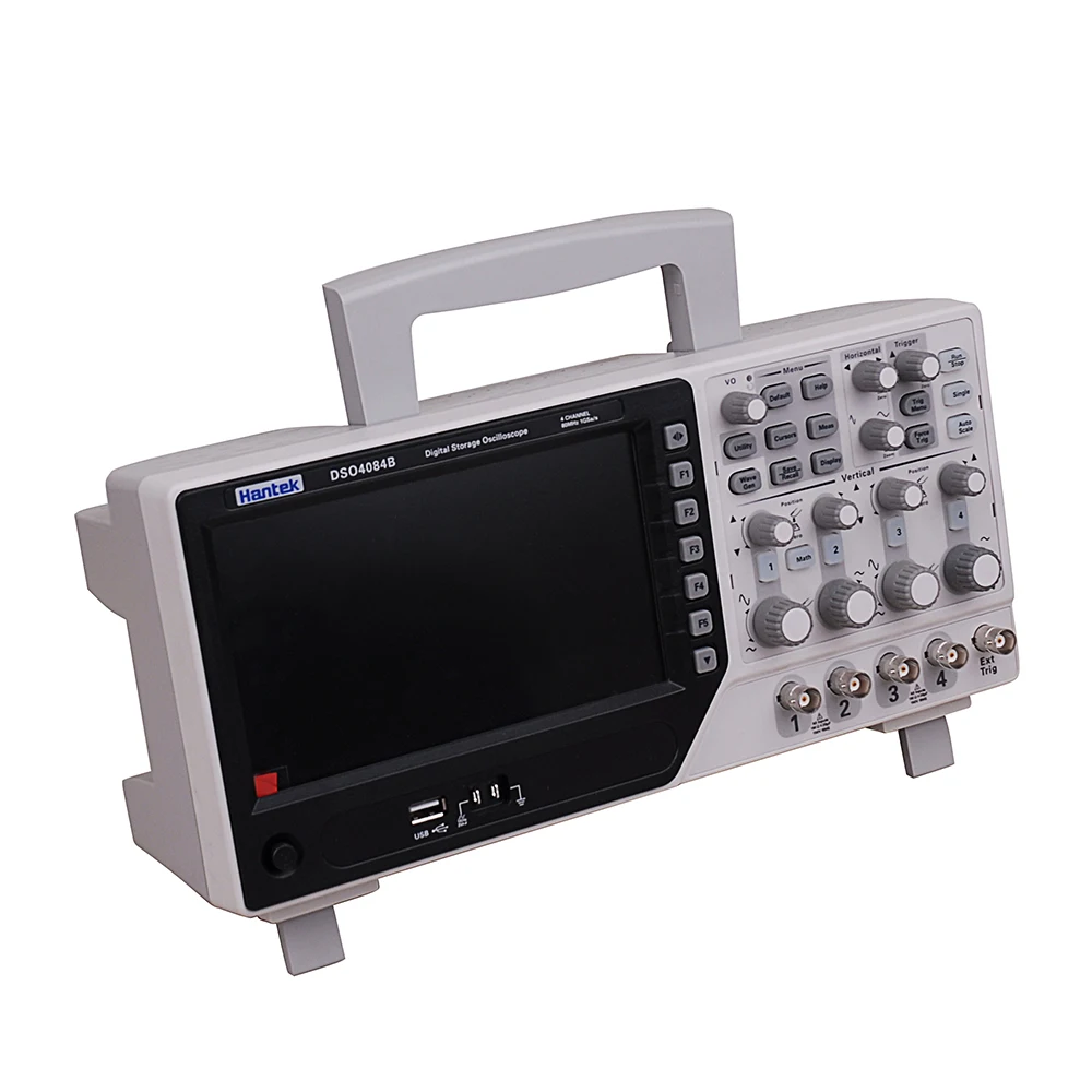 Hantek DSO4084B 80 МГц 1GS/s 4CH Осциллограф USB ПК ЖК EXT DVM автоматический генератор диапазона +