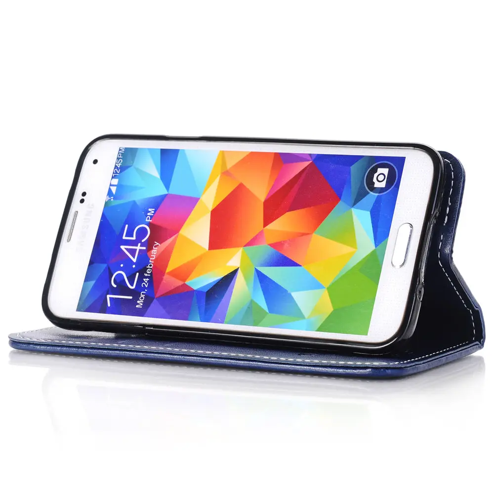 Флип чехол для Samsung Galaxy S5 Mini S 5 G800F G800H G800H/DS кожаный телефона 5S SM G800H|Чехлы-книжки| |