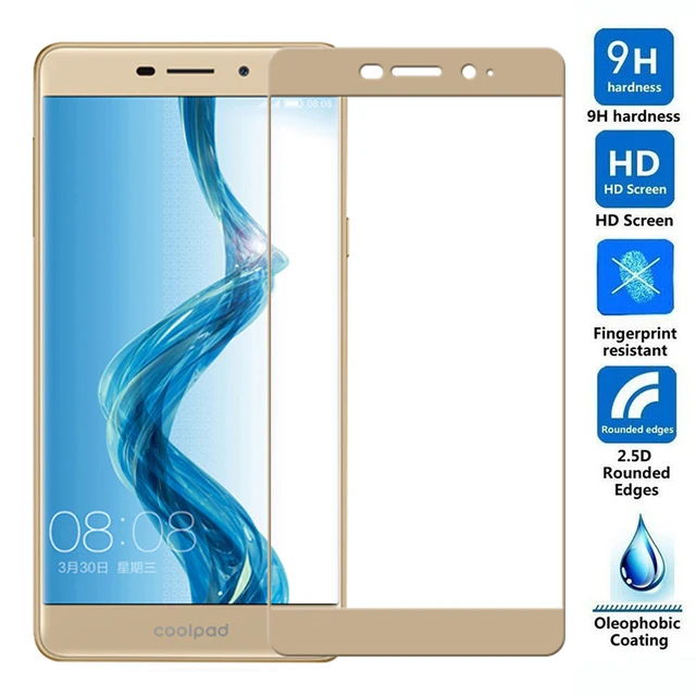 2 шт 3D закаленное стекло для Coolpad Modena Полное покрытие экрана Взрывозащищенная