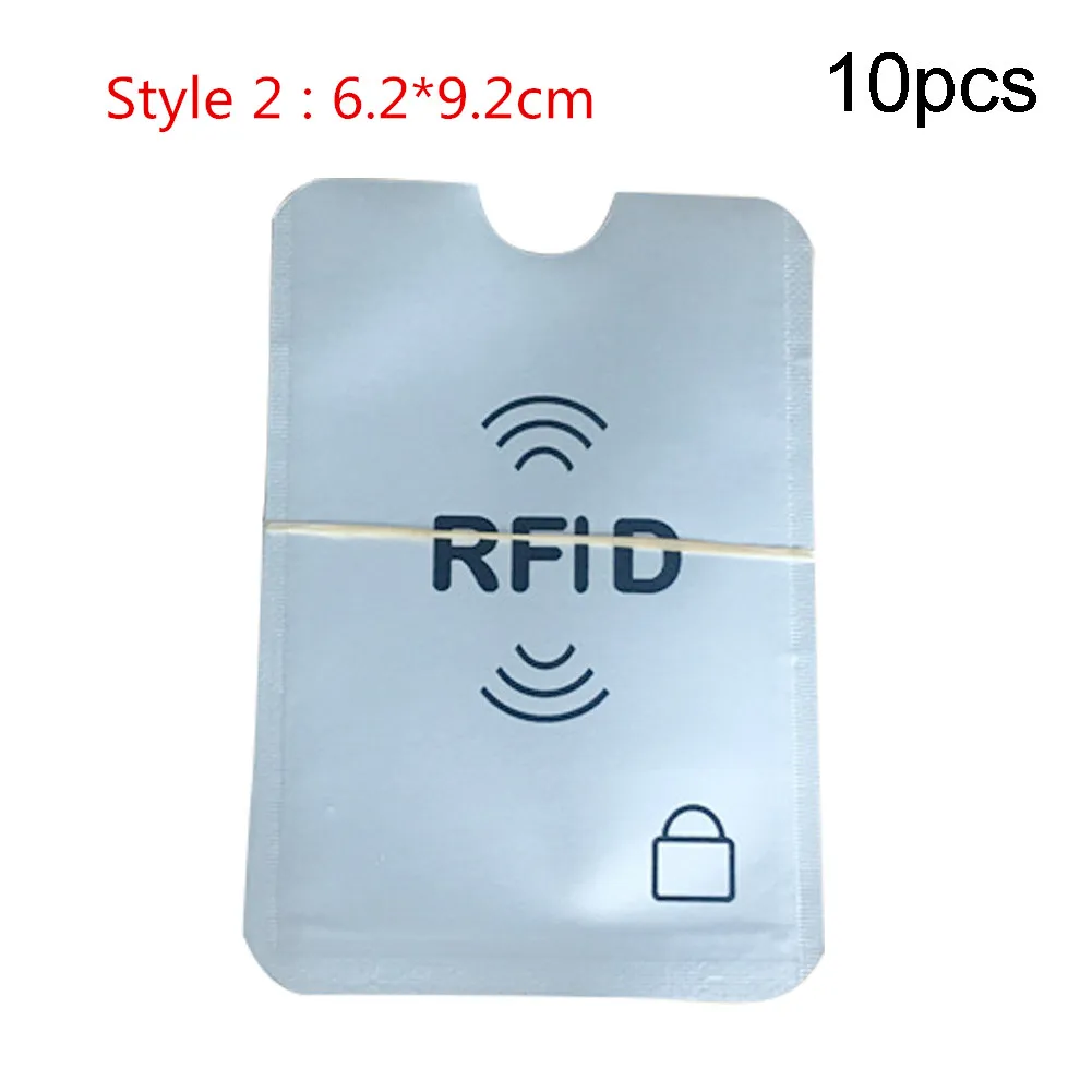 2 10 шт. удобный чехол для карт ультратонкий RFID Pro протектор держатель для карт прочный паспорт алюминий - Цвет: 2