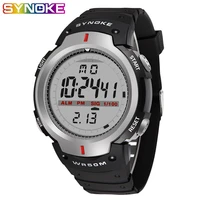synoke kol saati watches men 30m waterproof electronic led digital outdoor mens sports wrist watches stopwatch relojes hombre