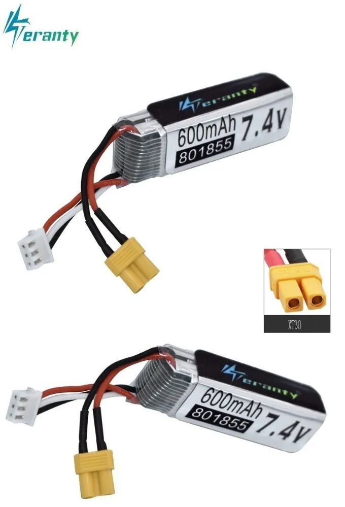 7,4 V 600mAh Lipo батарея для XK K130 RC шестиполосный бесщеточный Aileron вертолет запасные части Аксессуары 2s 7,4 v батарея 801855