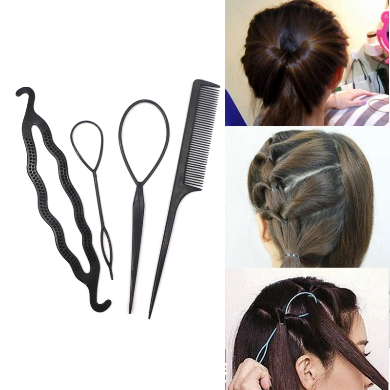 4 шт. заколки для волос|tool watch|hair styling toolhair loop tool |