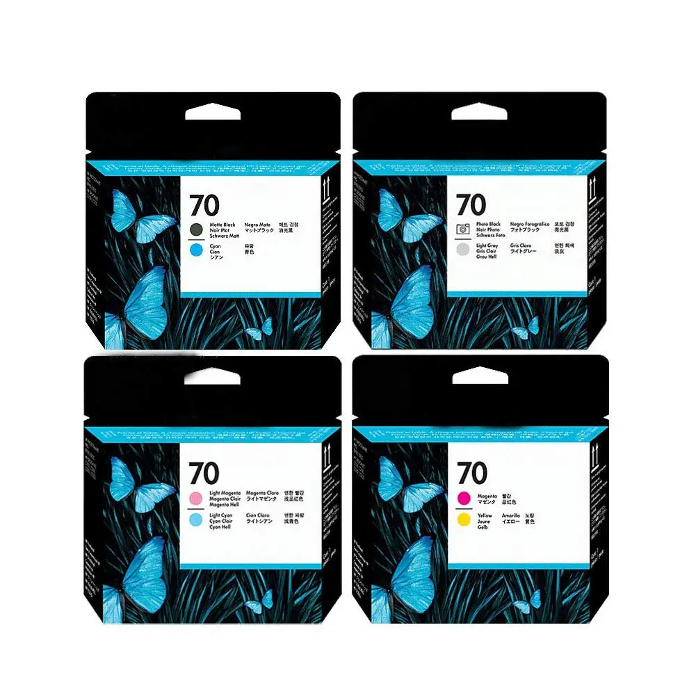 Оригинальная печатающая головка для HP 70 C9404A C9405A C9406A C9407A Z2100 Z3100 Z3200 Z5200 истекла 1