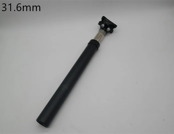 31.6mm black ZOOM велосипедный Подседельный штырь 27,2/31,6X350 мм гидравлический пружинный Подседельный штырь алюминиевая подвеска - Цвет: 31.6mm black