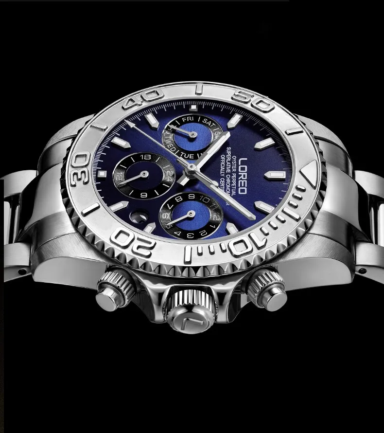 Модные многофункциональные автоматические механические наручные часы