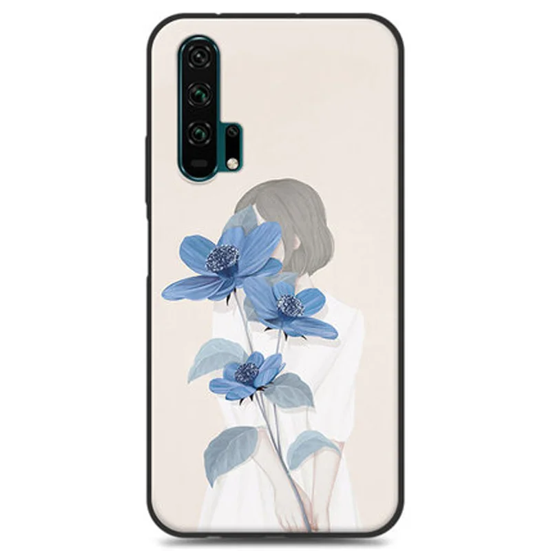 Чехол бампер для Huawei Honor 20 Pro мягкий силиконовый чехол из ТПУ телефона 20Pro задние