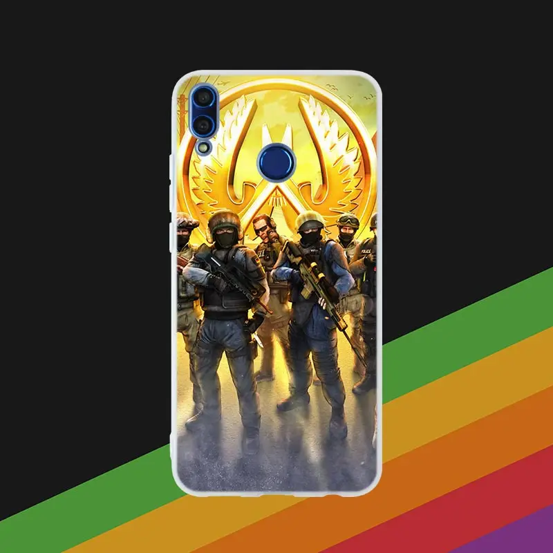 Phone Case 2 Silicone Cover Phone Case Counter Strike cs go Game For Huawei Honor 10i 20 Pro 9X Lite 8a 8x max 8c 7x 7a pro 6x V20 Paly Soft - Color: Phone Case 2
