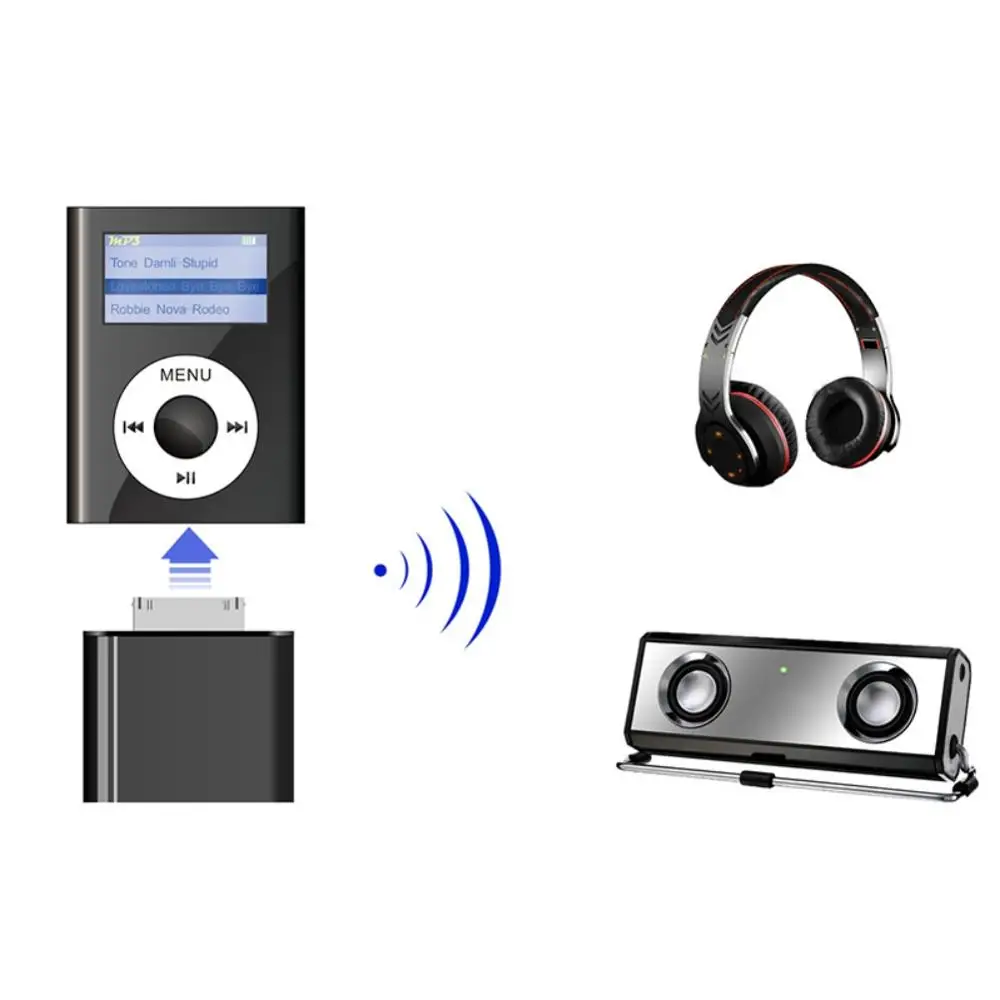 Музыкальный аудио передатчик для Bluetooth 2 1 EDR 30 Pin стерео адаптер