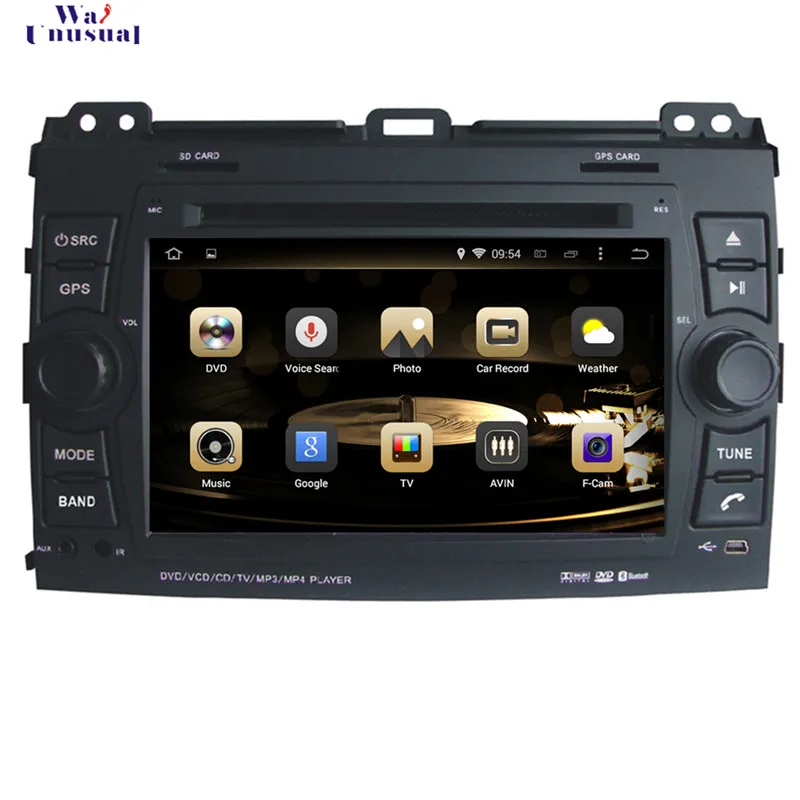 WANUSUAL 7 "Octa Core 32G Android 6 0 gps навигации для Toyota Prado 2002 2003 2004 2005 2006 2007 2008 2009 с BT Wifi Карты |