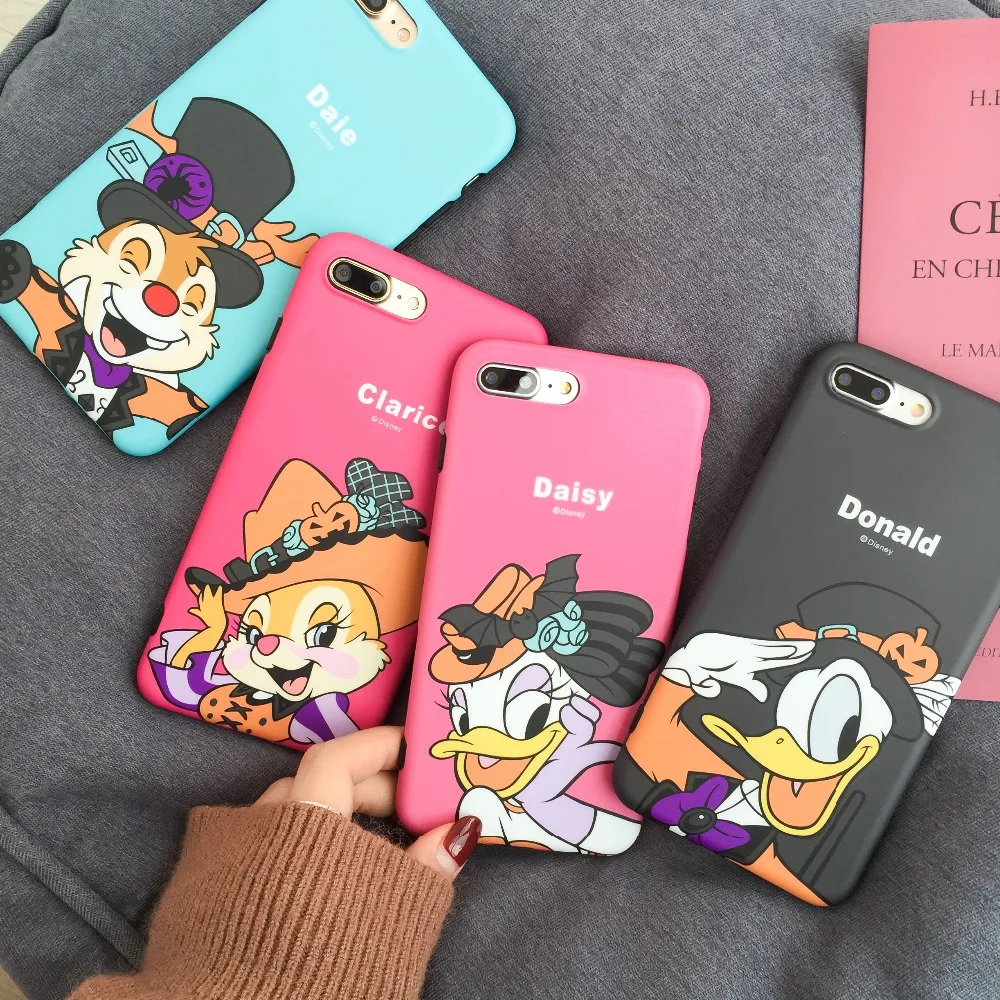 Роскошные Микки Дональд Дак силиконовый чехол для iPhone X XS Max XR 7 6 6s 8 плюс задняя