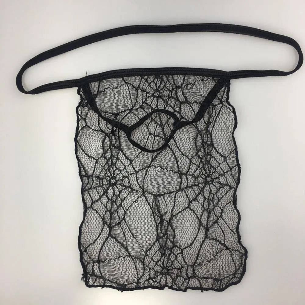 

Mens Lace Underwear G3709 sexy backless thong string small aprons built-in loop