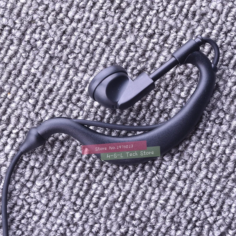Универсальные черные наушники-вкладыши с 1 штырьком высококачественные