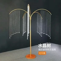 crytal wedding tree luxury wedding centerpiece road leads 1 3m 2 6m ajustable metal frame with bead dropping wedding decoration