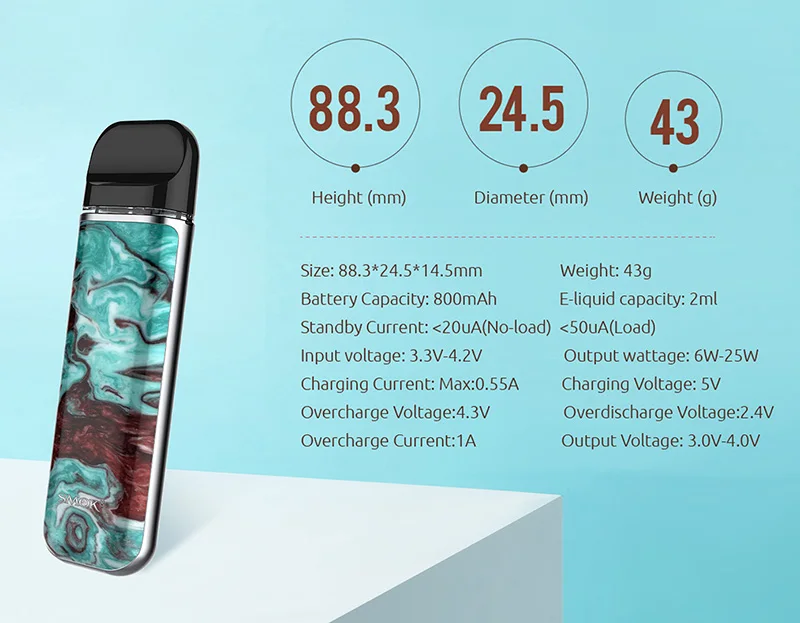 Smok Novo 2 VS Novo vape 800 мАч и 450 мАч батарея сетка 2 мл картридж Pod стартовый комплект 1.0ohm DC MTL электронная сигарета