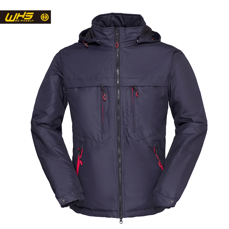 WHS 2017тонкий синтепон для Мужчины Многоцветный спорт теплая Куртка открытый отдых