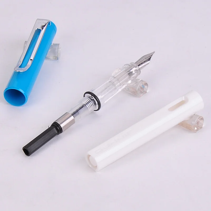 1 шт. Jinhao двухцветные милые перьевые ручки F Nib 0 5 мм чернильные для письма