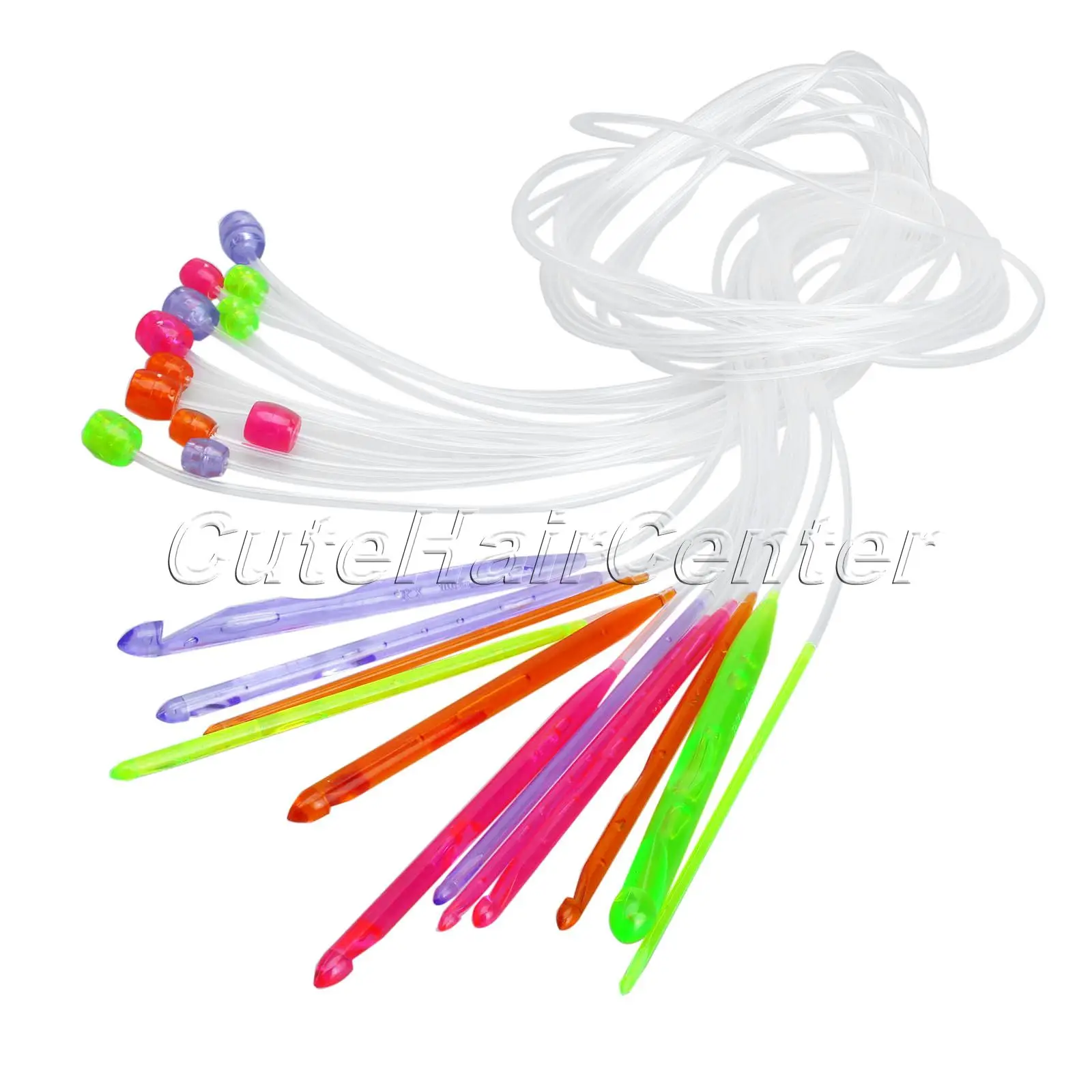 Новинка 12 шт. 48 &quot гибкие пластмассовые австралийские Tunisian крючки для вязания