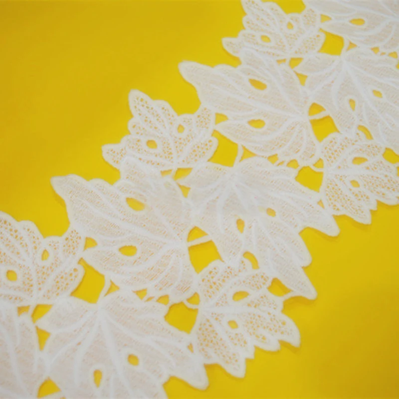

5 yard 10.5cm 4.13" wide ivory embroidery lace trim ribbon 1133085L4K829