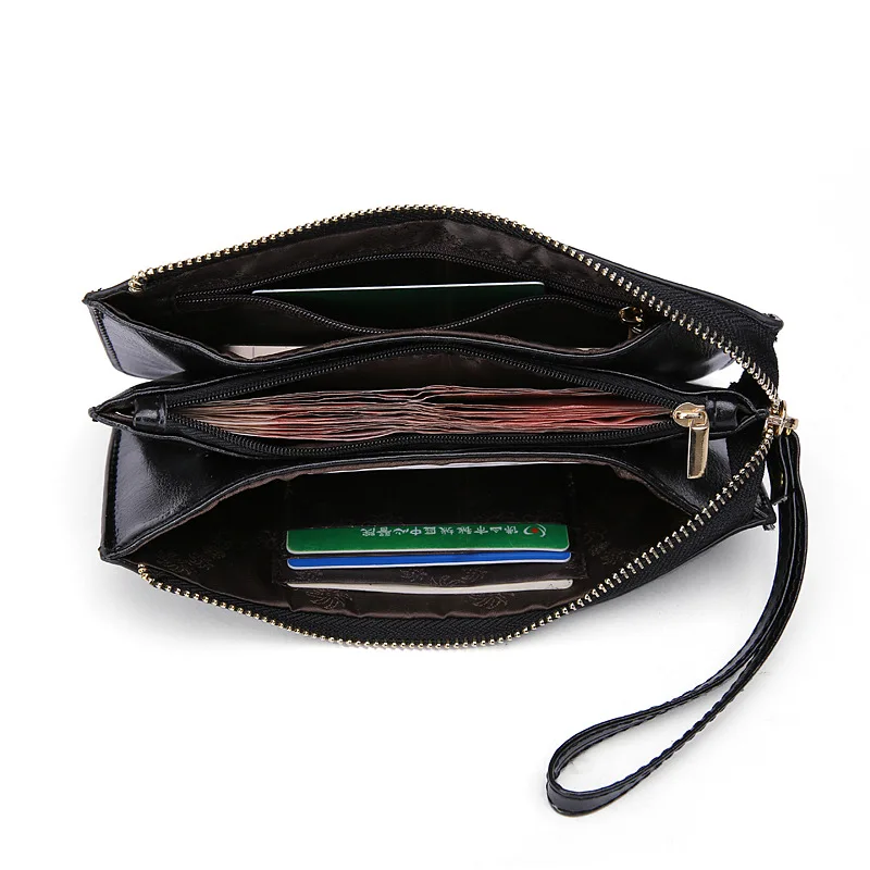 

Leather Women Wallets Zipper Fashion Candy Color Leather Women Clutch Bag Coin Purse Evening Bags HB-173