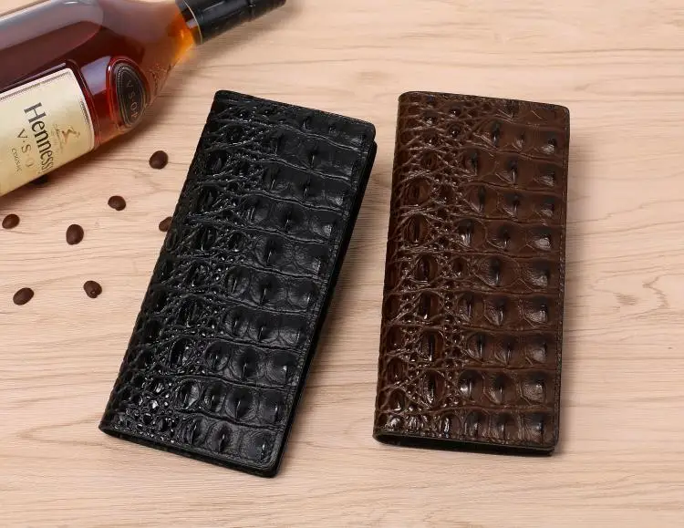 Мужской кожаный 3D кошелек из кожи аллигатора, мужская сумочка, длинный мужской браслет, монета Кошмар перед Рождеством, удобный для мальчика 006 ТБ