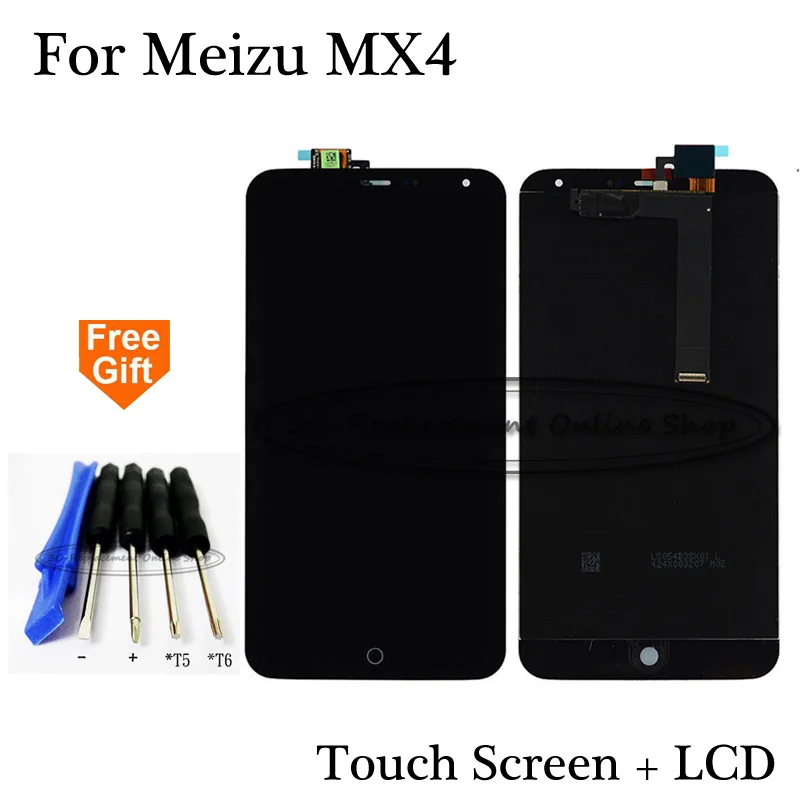 100% протестированный черный/белый 5 36 дюймовый ЖК дисплей для Meizu MX4 M461 M461U +