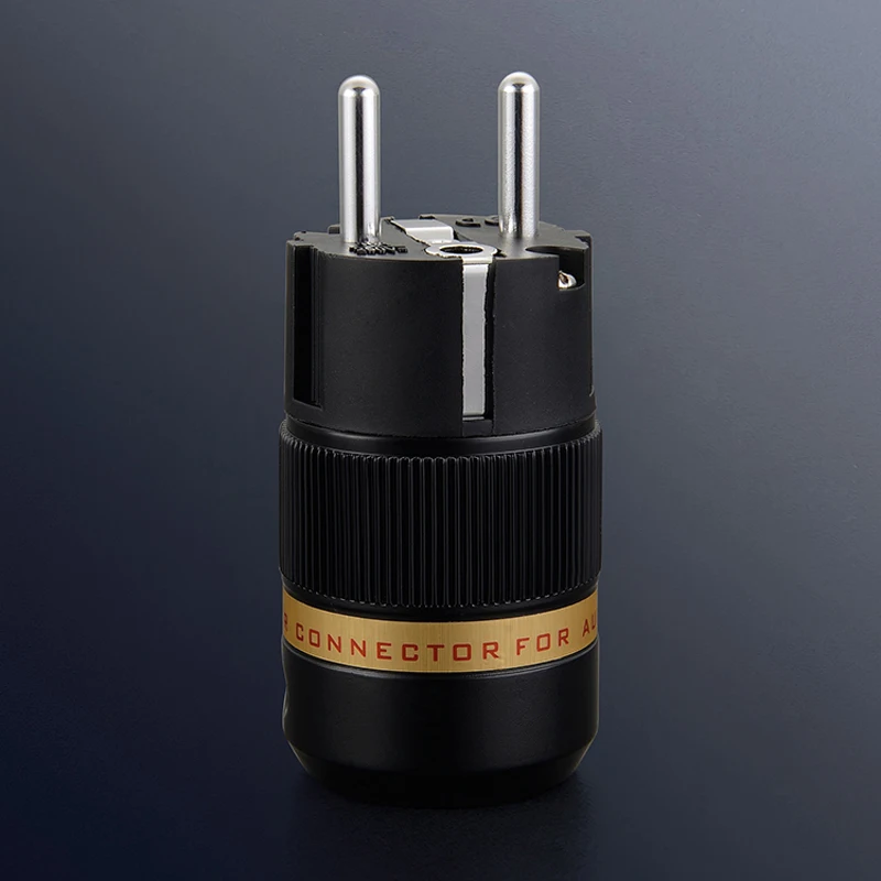 ViborgX1 pair Hifi Audio plug connector pure copper Silver Plated  Schuko EU power plugs VE501S+VF501S