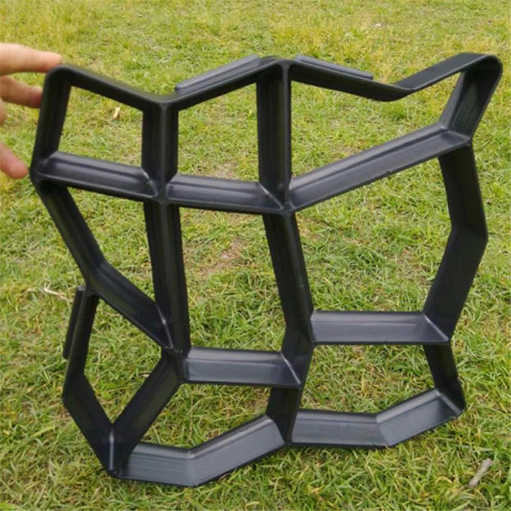 43x43x4 Хорошее качество, садовые декорированные инструменты, форма для поделок, камень, Пластиковая форма, дорожка, форма для производства брусчатки, дорожка, лопата 43*43*4 - Цвет: 43x43x4