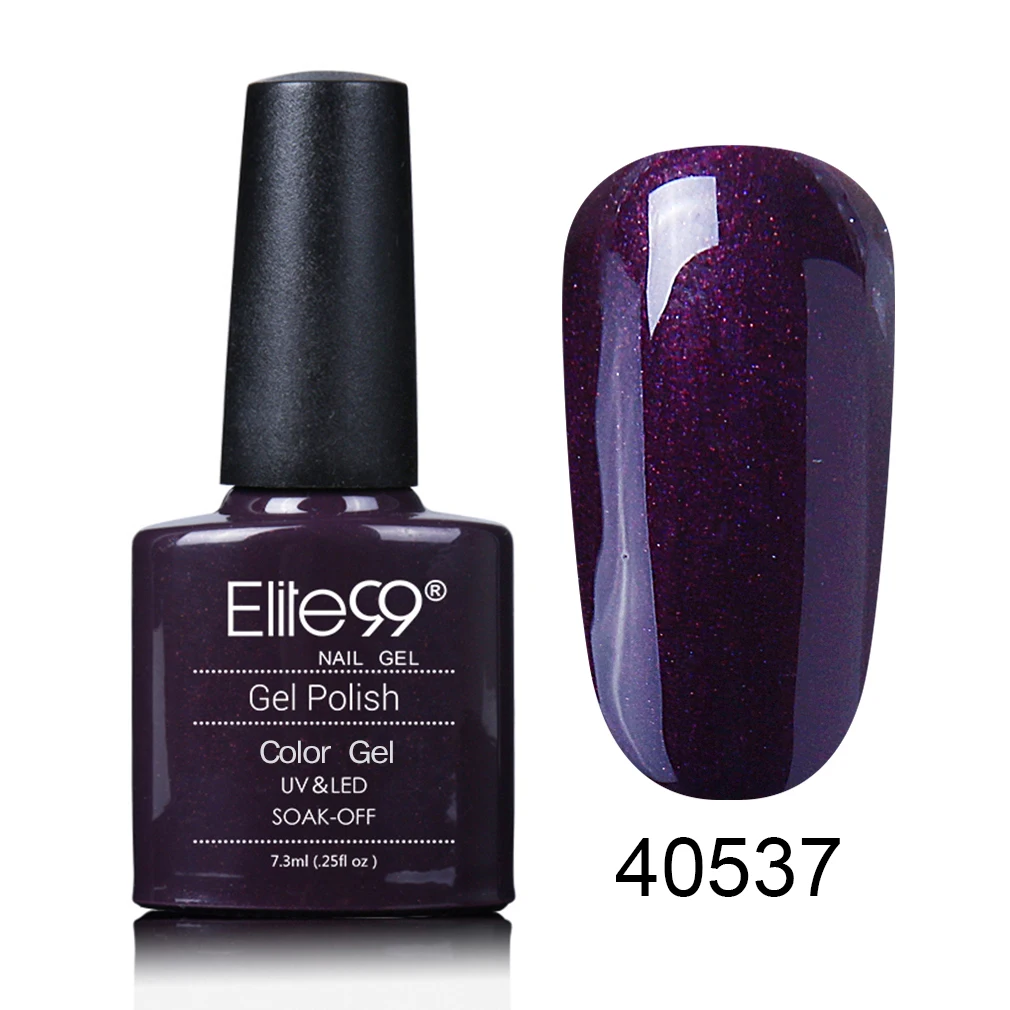 40537PearlDK Magenta Elite99 7,3 мл стойкий цветной гель для лака для ногтей, отмачиваемый УФ-грунтовка для ногтей, Гель-лак для ногтей, лак для ногтей, нужен для отверждения лампы - Цвет: 40537PearlDK Magenta