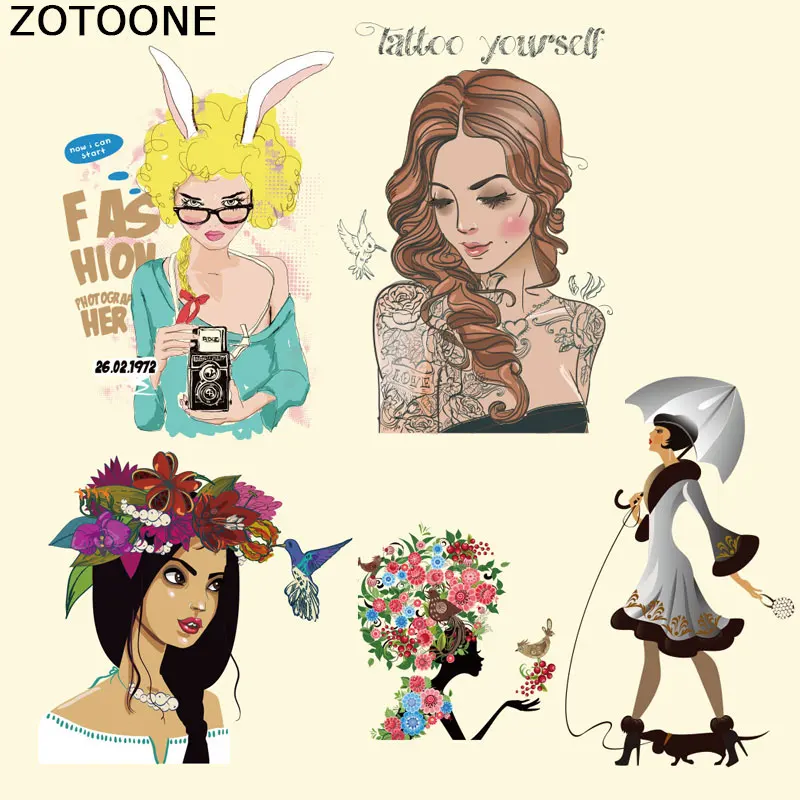 Нашивки для девушек ZOTOONE моющиеся нашивки A level с утюгом футболок платьев свитеров