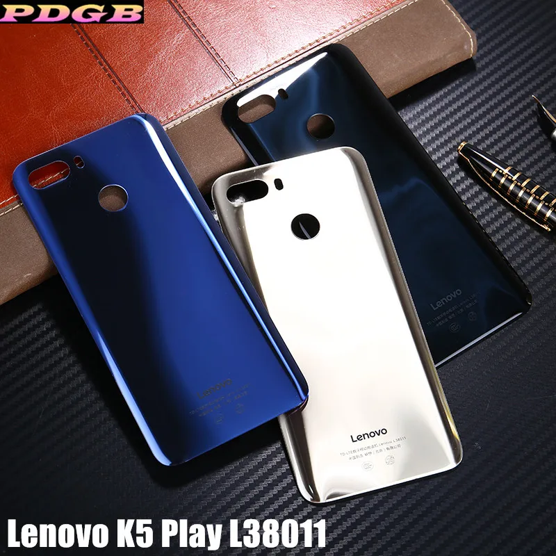 Оригинальная крышка аккумулятора для lenovo K5 Play L38011 ZUI 3,7 4G чехол с зеркальной поверхностью Пластиковая Задняя крышка корпус Запасная часть