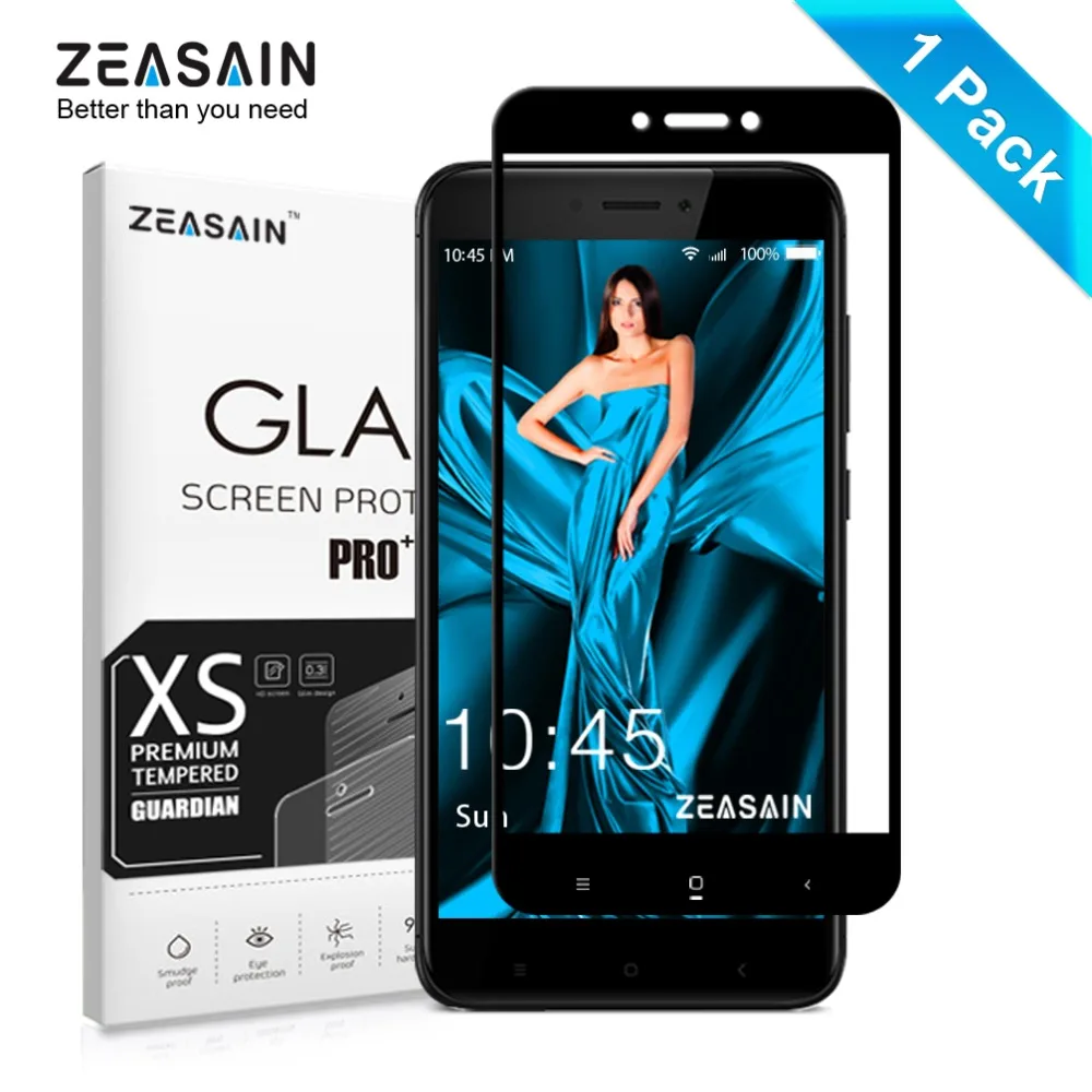 Ультратонкое закаленное стекло ZEASAIN 0 3 мм 9H 2.5D с полным покрытием для Xiaomi Redmi 4X Red mi