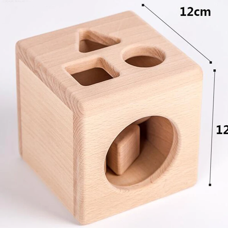 Деревянные развивающие игрушки для детей Монтессори материал сырой древесины