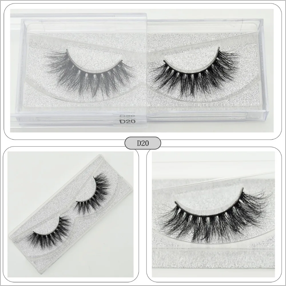 Wholesale 3D Mink Hair Lashes - 100% Real Mink Fur Handmade Crossing Lashes, Thick, and Available in 11 Styles - New & Improved - 1 Pair of Lash Mink Eyelashes image 3