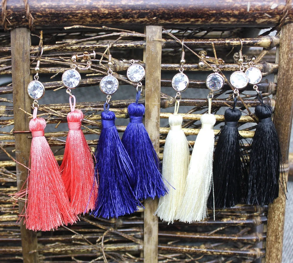 Новинка 2017 ювелирные изделия из кристаллов милые разноцветные кисти простые