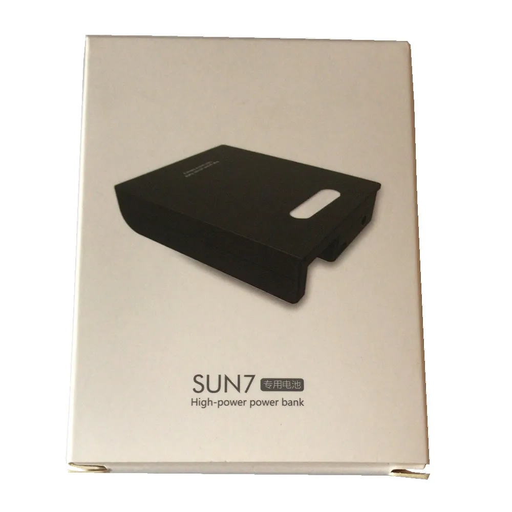 Оригинал 2500 mAH Батарея Мощность банка для SUN7 светодиодный лампы ногтей Nail барабан