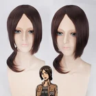 Парик Ymir женский для косплея из аниме атака на Титанов, парик средней длины из коричневых синтетических волос, рождественский подарок для вечерние