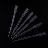 100 pieces 3ml transparent pipettes disposable safe plastic eye dropper transfer graduated pipettes for resin silicone mold