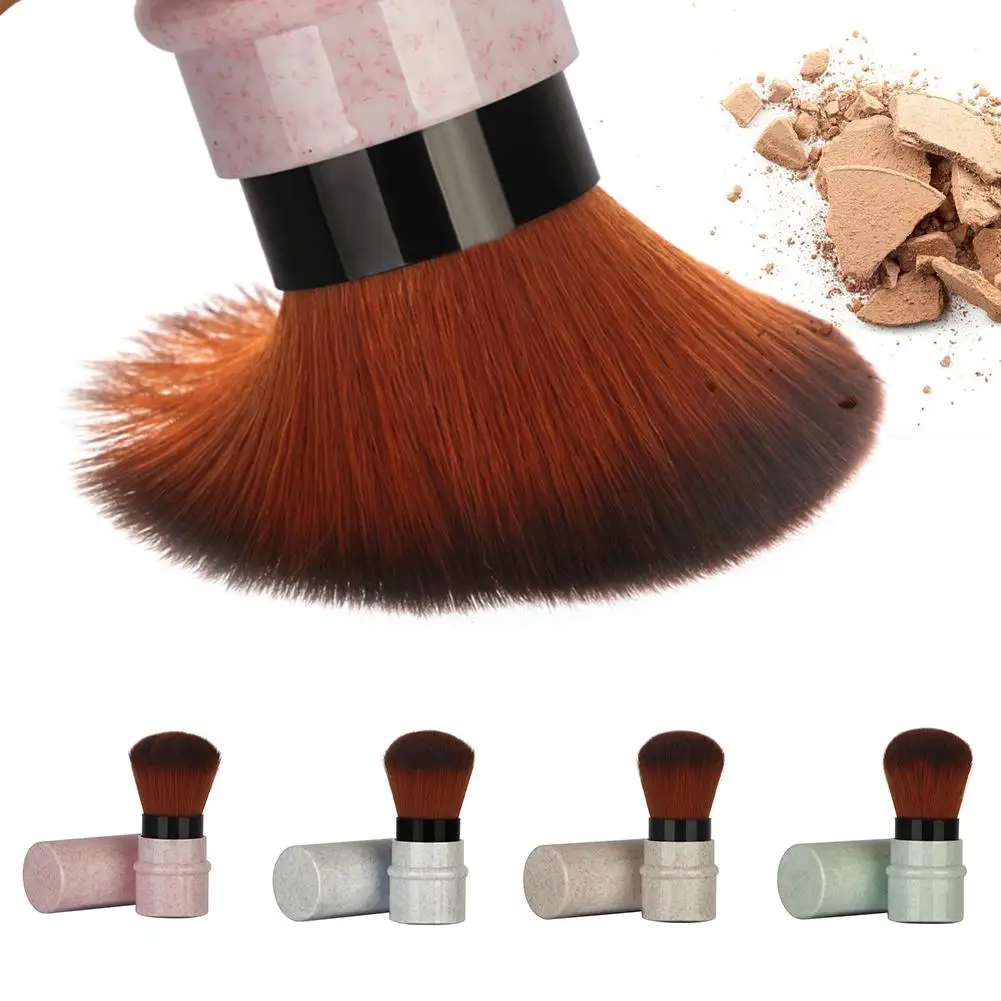

1Pc Portable Retractable Nylon Hair Powder Blush Brushes Cosmetics Makeup Tools 4 Colors