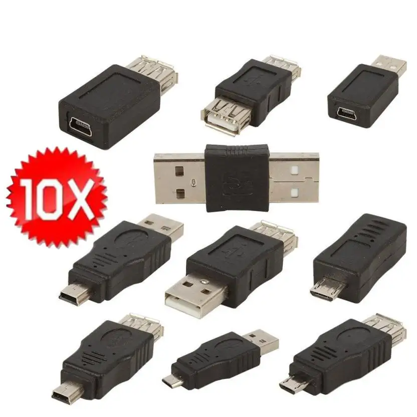 HIPERDEAL 10 шт. OTG USB папа мама микро мини адаптер конвертер Прямая поставка 1J23|usb adapter